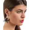 Spinnen Ohrringe -Cosplay Verkäufe spinnen ohrringe spider earrings halloween kostuemzubehoer kostuemschmuck 14013 01