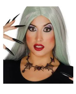 Spinnenhalskette Mit Spinnweben