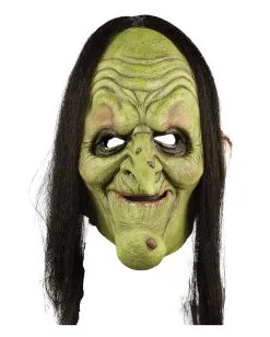 Sumpfhexe Halloween Halbmaske