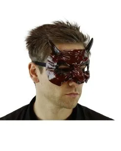 Teuflische Goblin Maske Mit Hörner 7 Teuflische Goblin Maske Mit Hörner -Cosplay Verkäufe teuflische goblin maske mit hoerner devilish goblin mask with horns halloween masken kaufen 50469 03