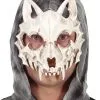 Totenkopf Halbmaske Katze -Cosplay Verkäufe totenkopf halbmaske katze skull half mask cat halloween skelett katzen maske 53354