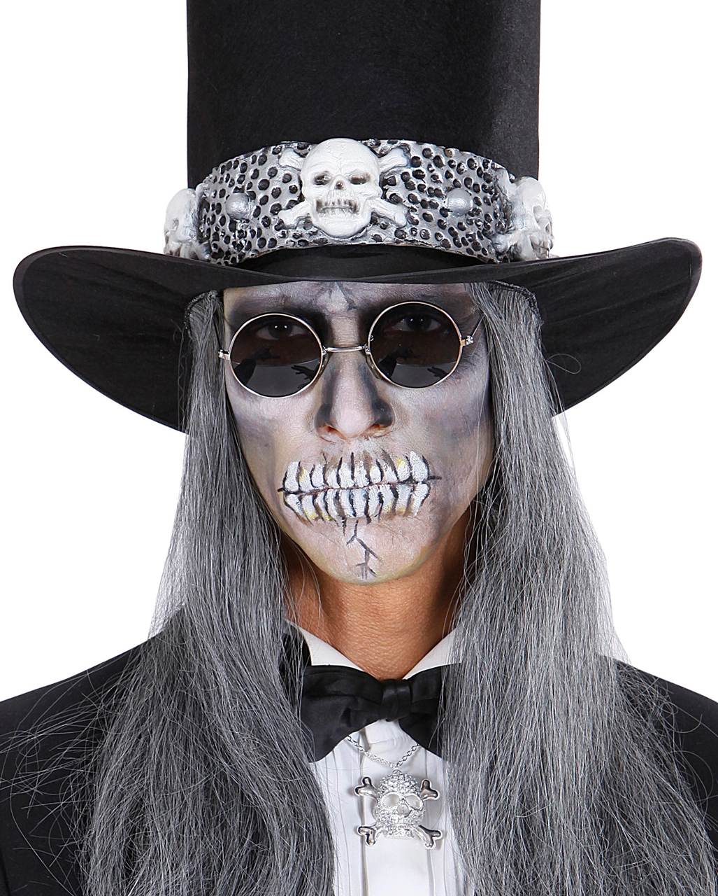 Totenkopfkette Mit Strass 6 Totenkopfkette Mit Strass – Bild 4