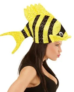 Tropischer Fischhut Gelb -Cosplay Verkäufe tropischer fischhut gelb faschingshut karnevalshut festival hut lustige kopfbedeckung 29434 5