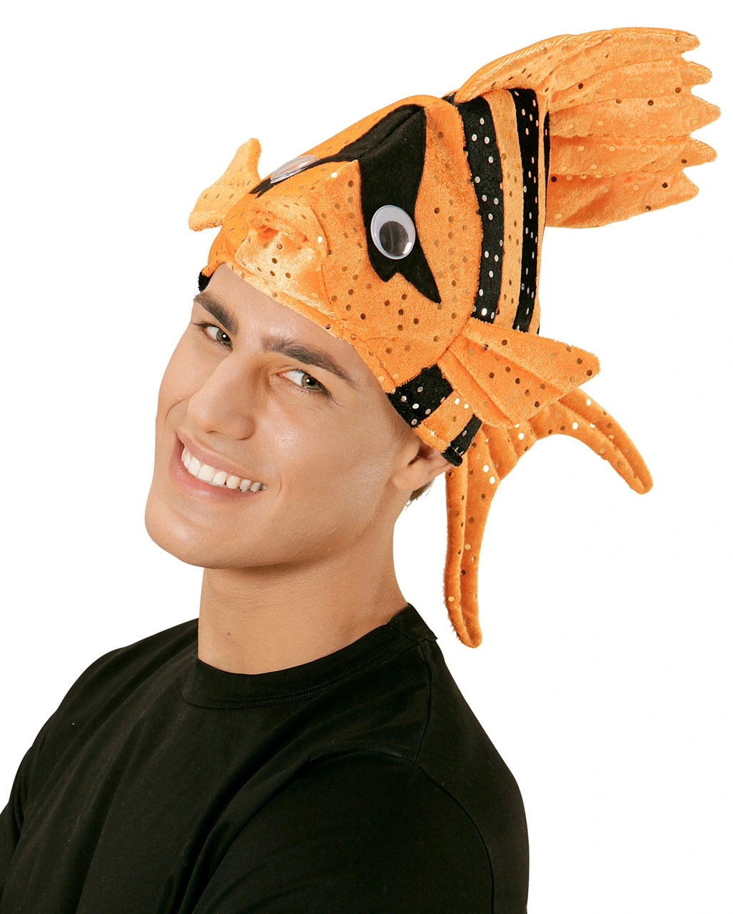 Tropischer Fischhut Orange 4 Tropischer Fischhut Orange – Bild 2