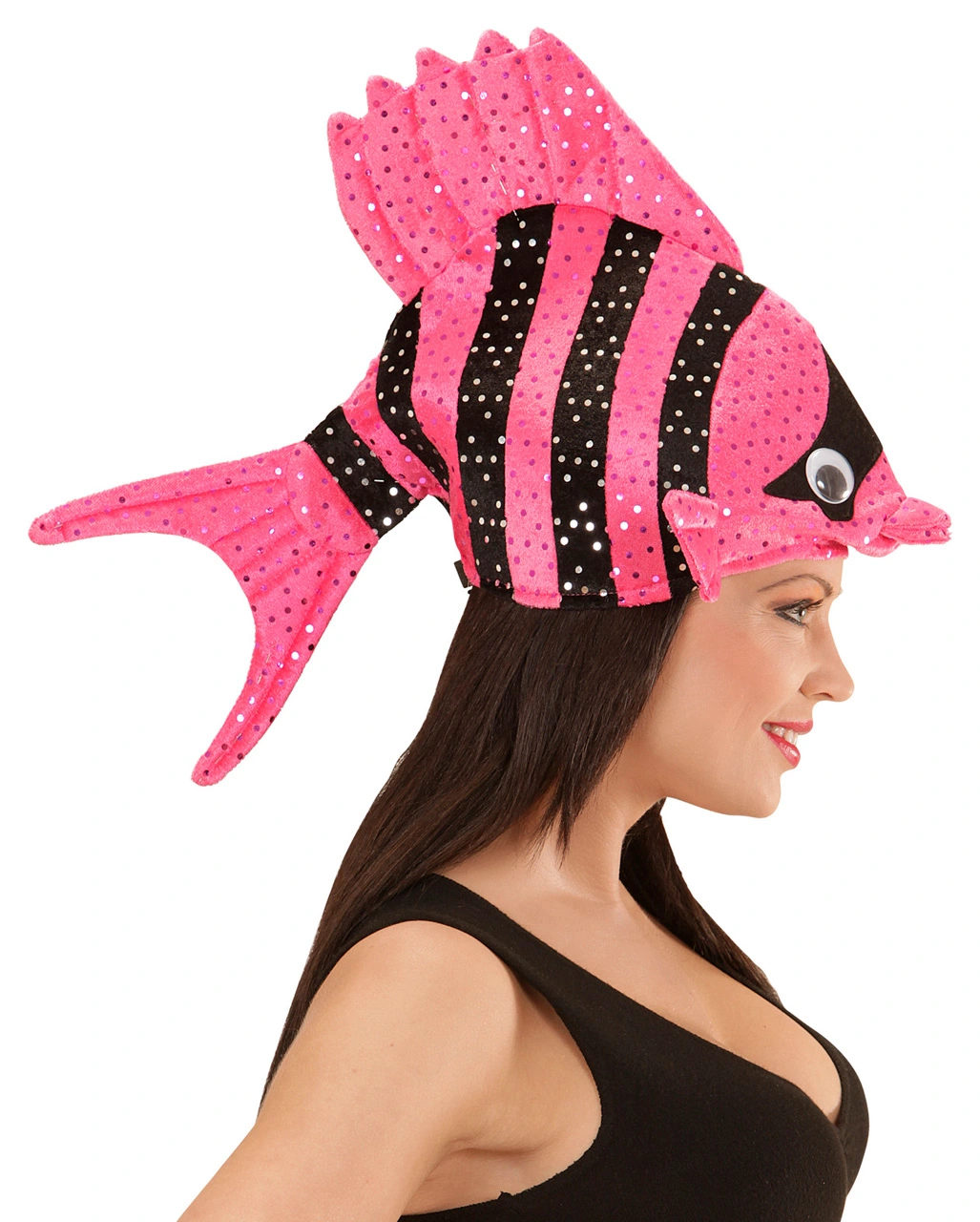 Tropischer Fischhut Pink 7 Tropischer Fischhut Pink – Bild 5