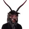 Gehörnte Krampus Maske Mit Kunstfell -Cosplay Verkäufe underworld overlord makse biest mit riesen hoernern latexmaske fuer halloween und fasching zagone overlord mask 28300