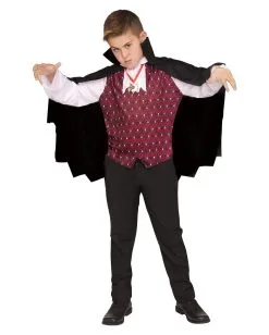 Vampire Umhang Mit Weste Für Kinder