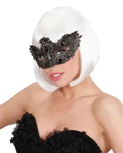 Venezianische Augenmaske Noblesse Silber -Cosplay Verkäufe venezianische augenmaske noblesse silber 380861