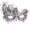 Verschnörkelte Augenmaske Mit Strass Violett/schwarz 1 Verschnörkelte Augenmaske Mit Strass Violett/schwarz -Cosplay Verkäufe venezianische metall maske filigrane verschnoerkelte metall maske venetian metal mask 25153