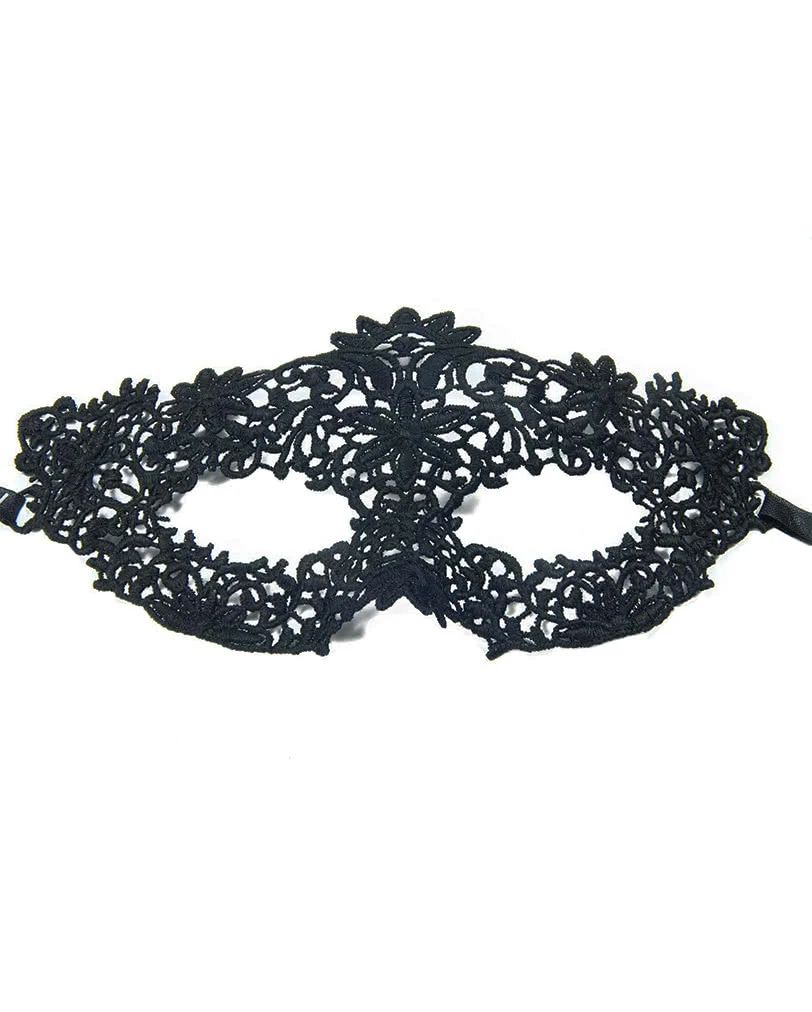 Venezianische Stoffmaske Blume 3 Venezianische Stoffmaske Blume