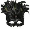 Venezianische Totenkopfmaske Mit Federn -Cosplay Verkäufe venezianische totenschaedel maske venezianische piratenmaske venetian eyemask 25307