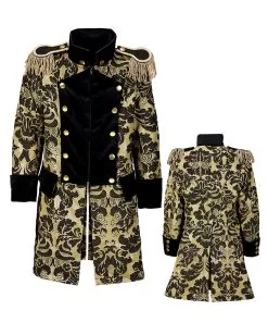 Venezianischer Frack Schwarz-gold -Cosplay Verkäufe venezianischer piratenfrack gold schwarz parade coat gold black bild4 27154