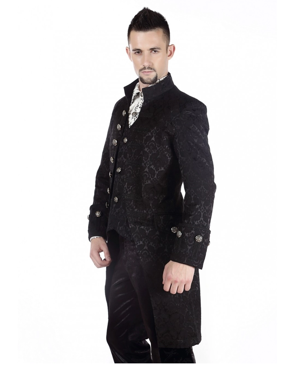 Viktorianischer Gothic Aristokrat Herren Mantel 4 Viktorianischer Gothic Aristokrat Herren Mantel – Bild 2