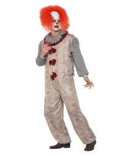 Vintage Horror-Clown Kostüm -Cosplay Verkäufe vintage horror clown kostuem killerclown verkleidung halloween evil clown costume 35776 2
