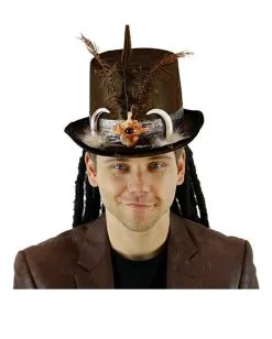 Voodoo Zylinder Mit Dreadlocks