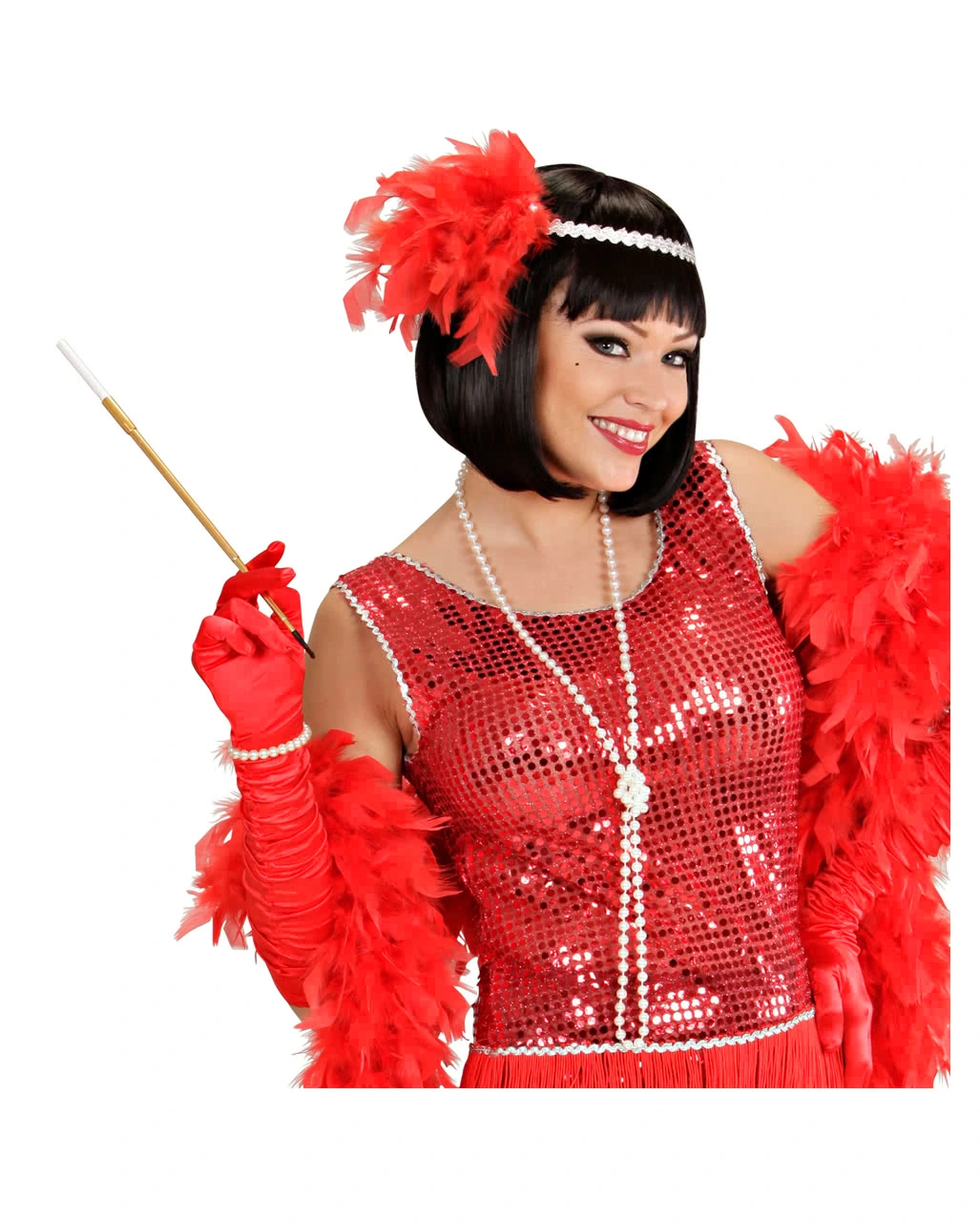 Weiße Perlenkette 4 Weiße Perlenkette – Bild 2