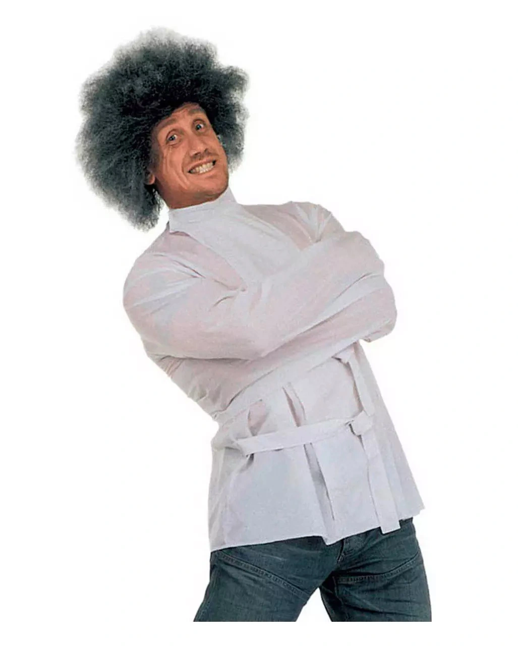 Weiße Zwangsjacke Kostüm 3 Weiße Zwangsjacke Kostüm