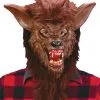 Werwolfmaske Braun Mit Realistischen Zähnen -Cosplay Verkäufe werwolfmaske braun mit realistischen zaehnen werwolf kostuemzubehoer halloween werewolf mask 13325