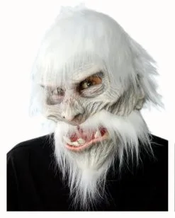 White Warrior Maske Mit Haaren