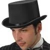 Schwarzer Zylinder Gr. 58 2 Schwarzer Zylinder Gr. 58 -Cosplay Verkäufe zylinder schwarz schwarzer zaubererhut satinzylinder faschingshut karnevals hut black cylinder 18203 1